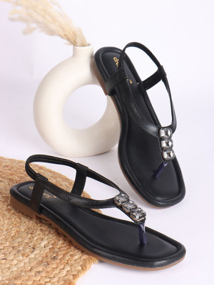 Dressberry Women Flats(Black , 7)