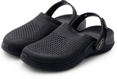 Houfu Men Clogs(Black , 10)