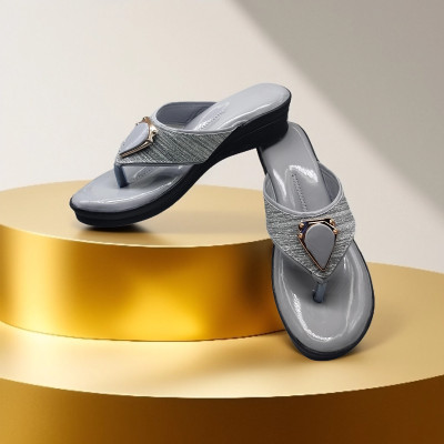 flametrick Women Heels(Grey , 9)