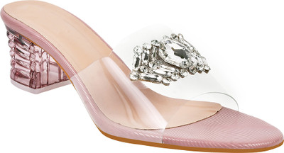 TRYME Women Heels(Beige , 8)