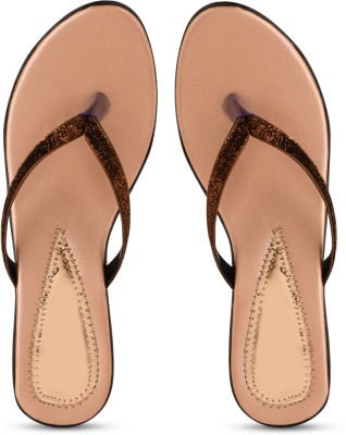 KOMOPT Women Flats(Brown , 8)