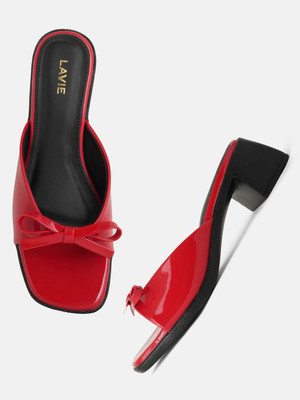LAVIE Women Heels(Red , 5)