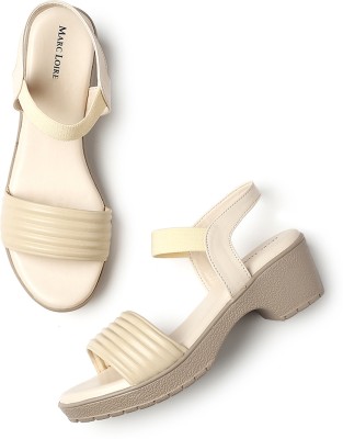 Marc Loire Women Wedges(Off White , 4)