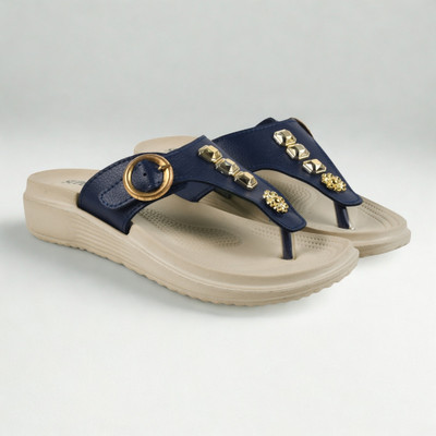 SUPERMET Women Flats(Blue , 7)