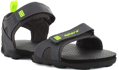 Sparx SS 709 Men Sandals(Grey, Green , 6)