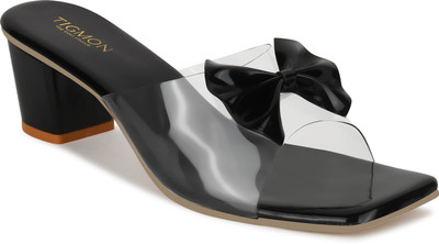 TIGMON Women Heels(Black , 5)
