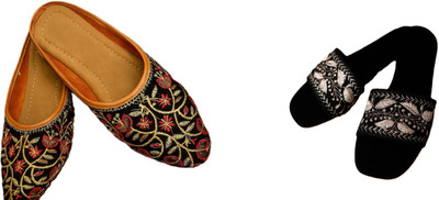Dualstep Women Flats(Black, Black , 4)