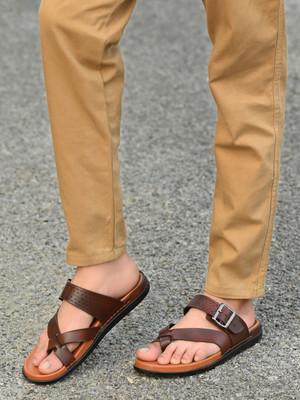 BIZORA Men Casual(Tan , 8)