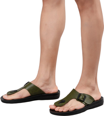 CHIPS Men Flats(Olive , 9)