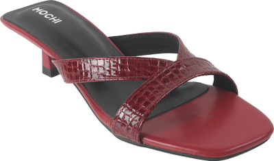 MOCHI Women Heels(Red , 8)