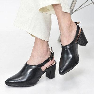 FAUSTO Women Heels(Black , 4)