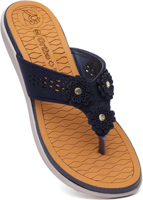 Ortho + Rest Women Orthopedic Doctor Soft Slipper | Pregnancy Non-Slip | Diabetic | Daily Use Women Flats(Navy , 7) Ortho + Rest Women Orthopedic Doctor Soft Slipper | Pregnancy Non-Slip | Diabetic | Daily Use Women Flats(Navy , 7)