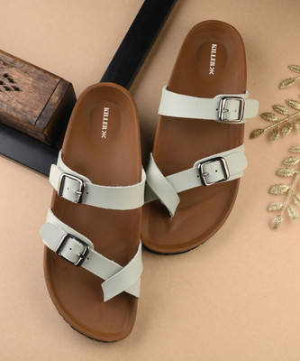 KILLER Stylish Dual Strap Buckle Design Women Casual(Green , 6)