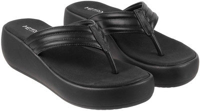 METRO Women Wedges(Black , 4)
