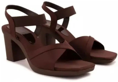 tbh Women Heels(Brown , 6)