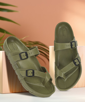 Paragon EVK3408G Flip Flops For Men | Easy Washable | Lightweight Slipper | Comfortable Men Sandals(Green , 7)
