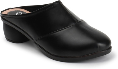 ladies hub Women Heels(Black , 5)