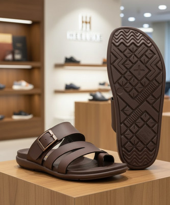 Lehar Soft and Comfortable Orthopedic Pain Relief Men Sandals(Brown , 10)