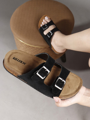 KILLER Women Flats(Black , 6)
