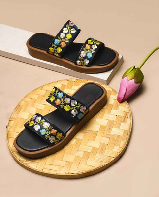Hitway Women Flats(Black , 5)