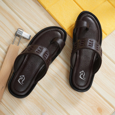 QARA Men Sandals(Brown , 13)