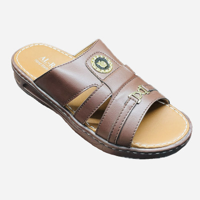 Al-raeeb Men Sandals(Black , 8)