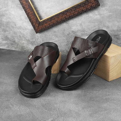 METRO Men Sandals(Brown , 8)