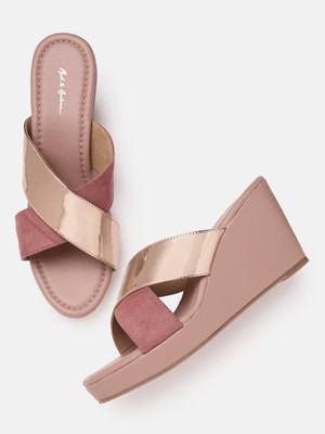 Mast & Harbour Women Wedges(Gold , 3)