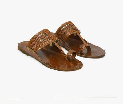 Veer Charan Men Sandals(Brown , 11)