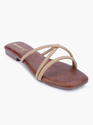 Dressberry Women Flats(Beige , 5)