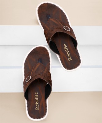 RebelBe Men Flats(Brown , 6)