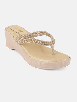 ANOUK Women Heels(Gold , 6)