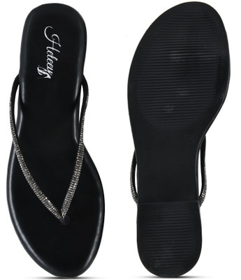 HELEEY Women Flats(Black , 9)