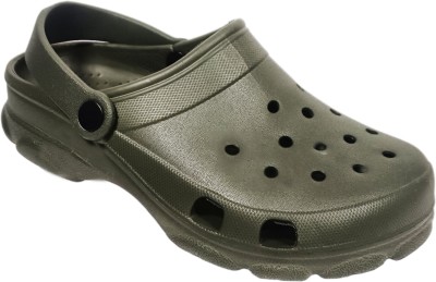 Ovee Men Clogs(Olive , 6)