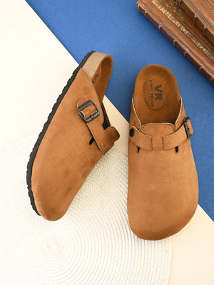 VINCI RUSSO Men Sandals(Tan , 9)