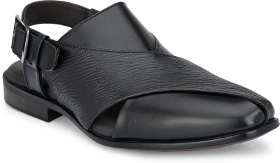 EGOSS Men Sandals(Black , 10)