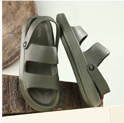 DEFLOW Men Sandals(Green , 9)