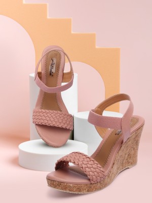 albela Women Wedges(Pink , 4)