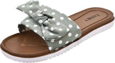 Cassiey Women Flats(Green , 4)