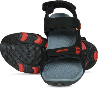 Sparx SS 485 Men Sports Sandals(Red, Black , 9)