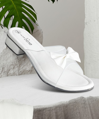 Olive Fashion Women Heels(White , 8)