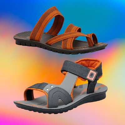Orvax Men Sandals(Multicolor , 8)