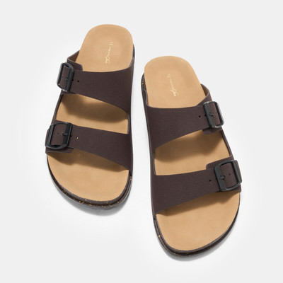 Forever Glam By Pantaloons Women Sandals(Brown , 8)