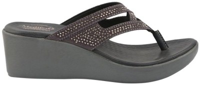 MEDIFEET Women Wedges(Grey , 6)