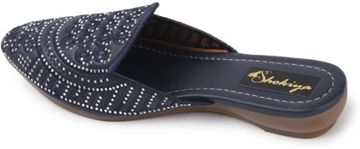 SHOKIYA Women Flats(Blue , 4)
