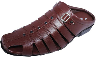 RURAL CRAFT Men Sandals(Brown , 7)