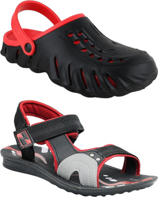 Orvax Men Clogs(Black , 8)