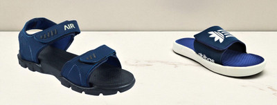 Classica Men Sandals(Blue, Blue , 9)