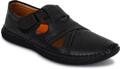 AKIKO Men Sandals(Black , 7)