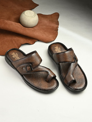 Roadster Stylish Dual Strap Buckle Design Men Casual(Camel , 10)
